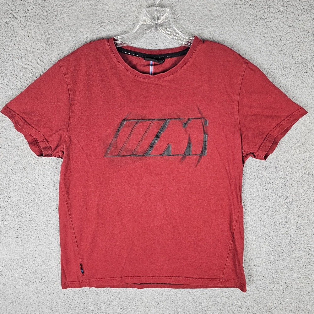 BMW M T-Shirt Men's L Graphic Print Stretch Short Sleeve Crew Neck 80142463082